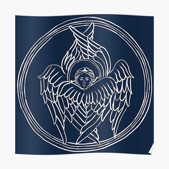 Discover Seraphim-blue Premium Matte Vertical Poster