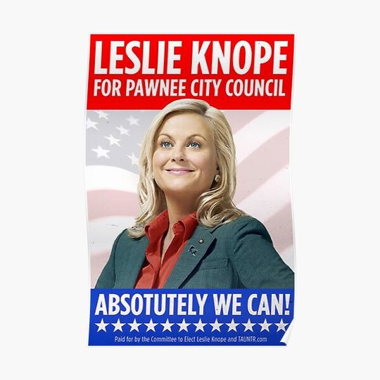 Discover Leslie Knope For Pawnee City Council Premium Matte Vertical Poster
