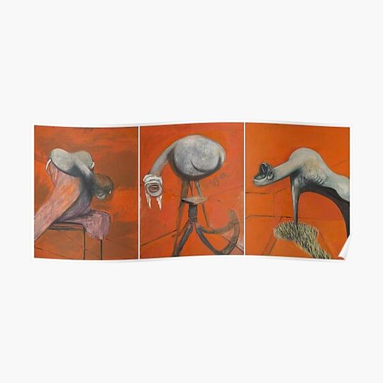 Discover Francis Bacon painting, art for sales, gift for everyone, Sticker Premium Matte Vertical Poster