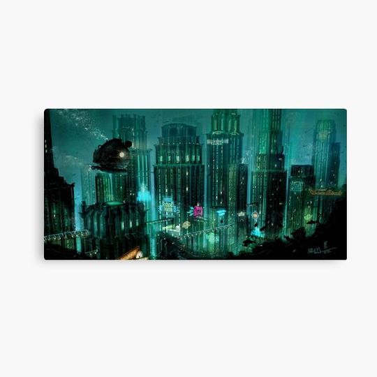 Discover Bioshock Drowned Rapture Canvas