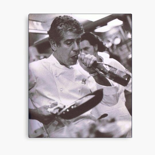 Discover Cook And open Beer - anthony bourdain Canvas