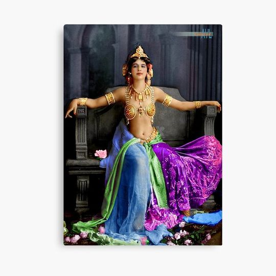 Discover Mata Hari in her famous dance costume Canvas