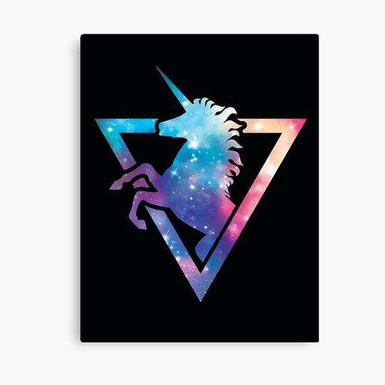 Discover Galaxy Unicorn Canvas