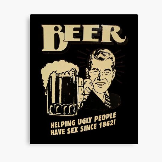 Discover Beer Helping Ugly People Canvas