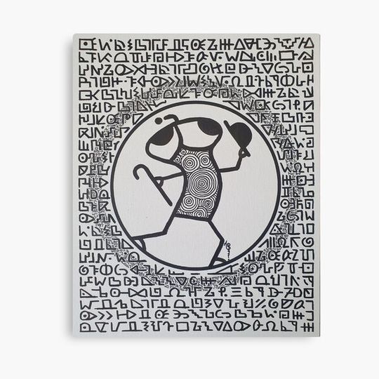 Discover Chaplin frog Canvas