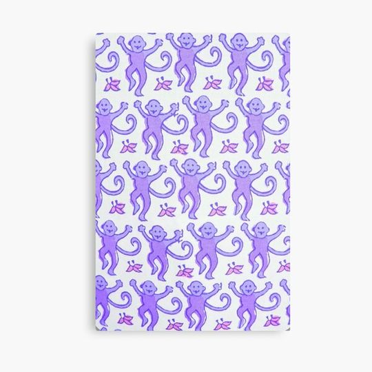 Discover Purple Preppy Monkeys Canvas