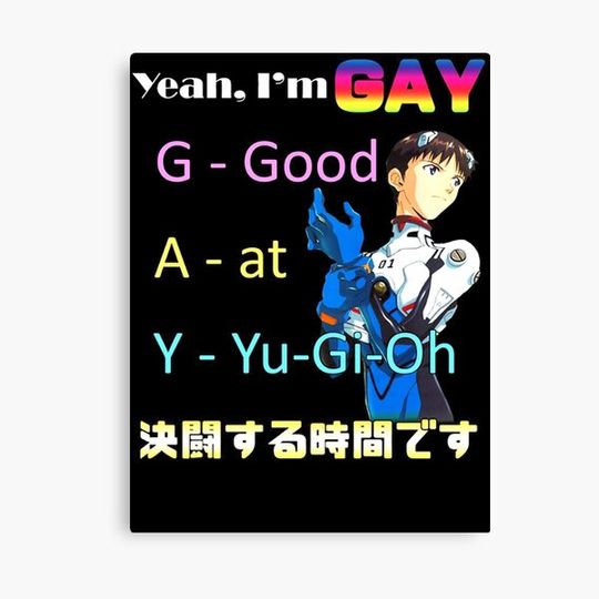 Discover YuGiOh! Yeah Im GAY Muto Yugi  Yugi là Katsuya  Anzu Mazaki Seto Kaiba Canvas