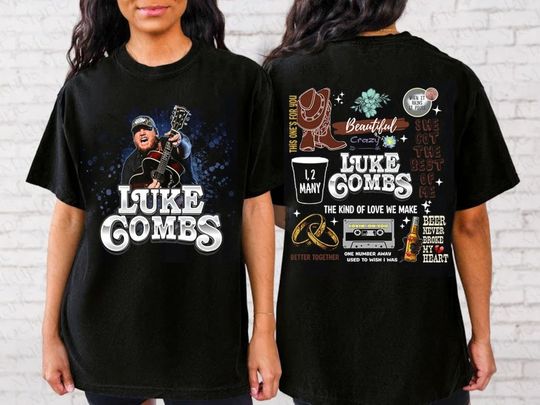 Discover Lukee Comb 2023 World Tour T-Shirt 2 Sides, Lukee Comb Bullhead