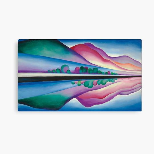 Discover Georgia O'Keeffe Lake George Reflection Canvas