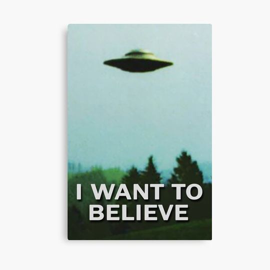 Discover The X-Files I WANT TO BELIEVE original poster Canvas