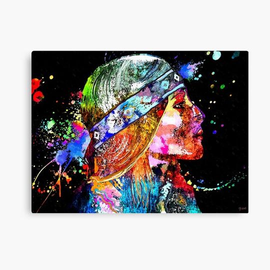 Discover Native American Woman Canvas