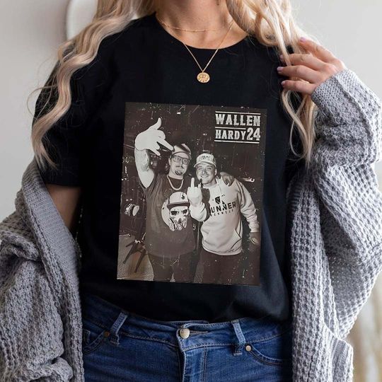 Discover Hardyy And Wallen Shirt, Hardyy 2024 Country Music Fest Shirt