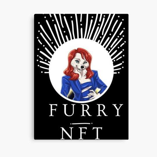 Discover Fursona Lindsay Lohan Furry NFT -the lindsay lohan furry tweet Canvas
