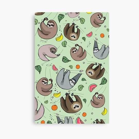 Discover Sloths Canvas