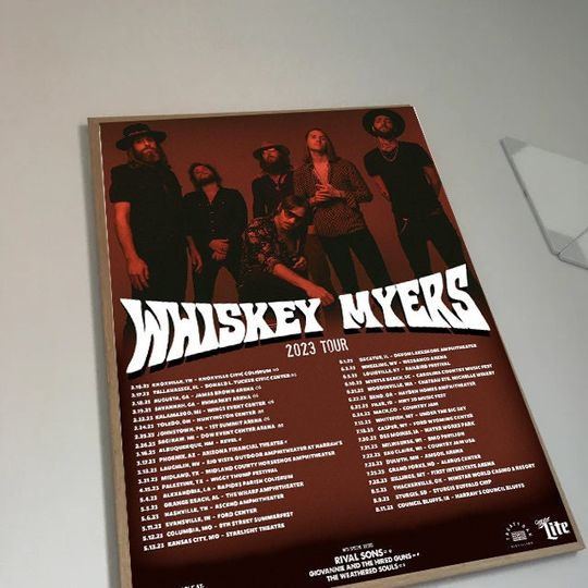 Discover Whiskey Myers Tour 2023 Poster