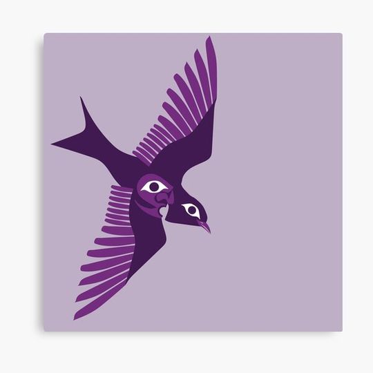 Discover Purple martin Canvas