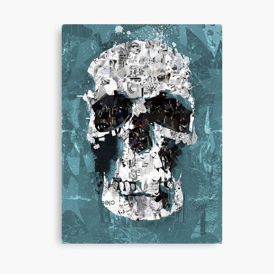 Discover The Blue Skull of Baker Street Canvas