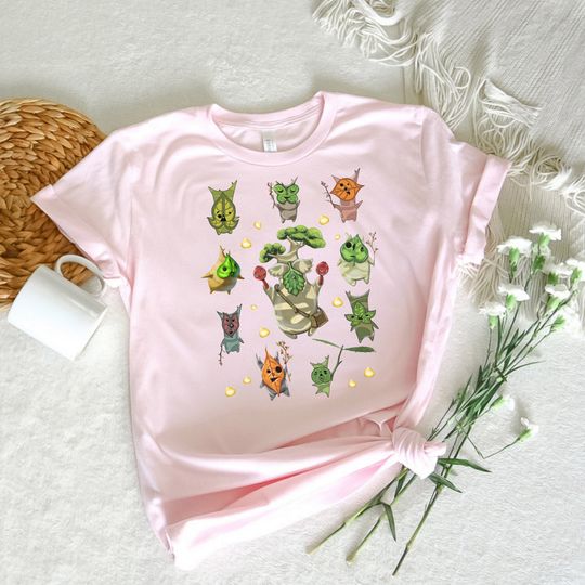 Discover Zelda Korok Shirt, Flora of Hyrule, Breath of the Wild Themed Gamer Shirt