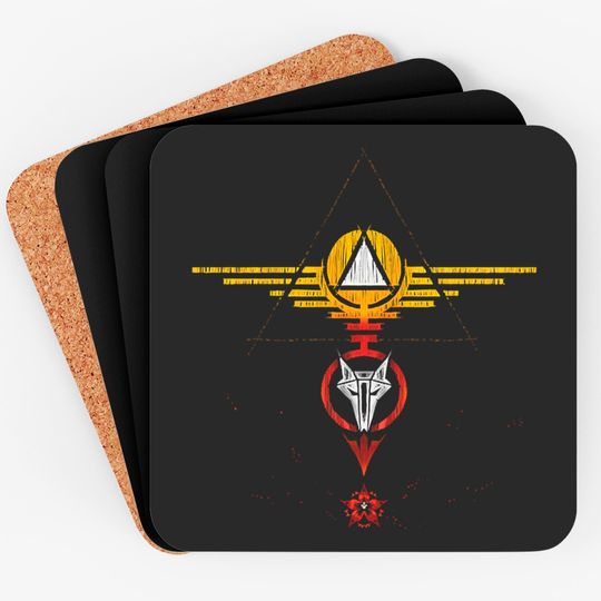 Discover Red Rising Color Pierce Brown Coasters
