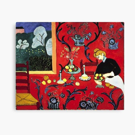 Discover The Dessert: Harmony in Red Canvas