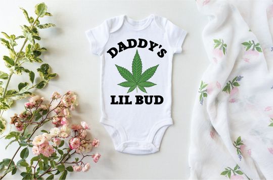 Discover Daddy's Lil Bud Baby Onesie, Unisex Baby Bodysuit