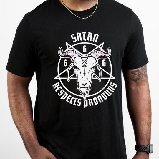 Discover Target Satan Respects Pronouns Shirt, Funny Transgender Shirt, Pronouns Shirt