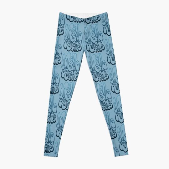 Discover Melbourne writing - sailor blue Leggings