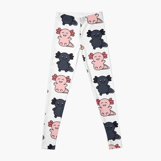 Discover Leucistic, Golden Albino, Melanoid, Brown Axolotl Leggings