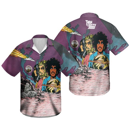 Discover Thin Lizzy Music Hawaiian Shirt