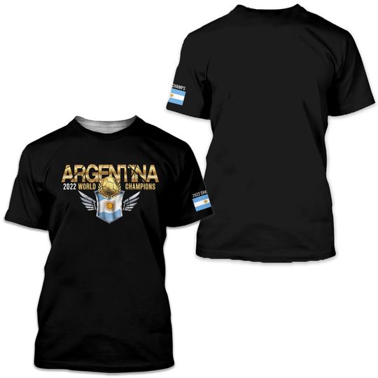 Discover World Cup 2022 - ARGENTINA, Champions , Qatar T-Shirt