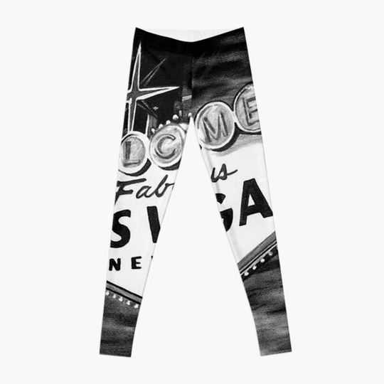 Discover Las Vegas Neon Sign Leggings
