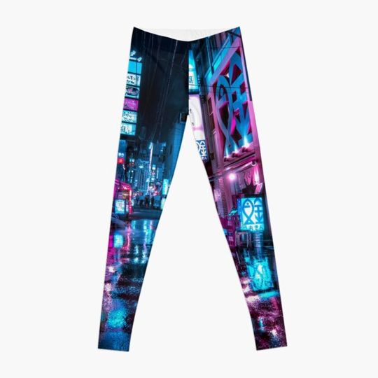 Discover Tokyo at Night - Shimbashi Leggings