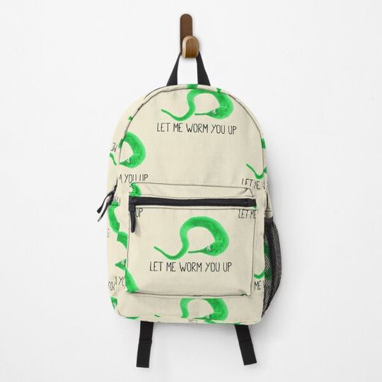 Discover Let Me Worm You Up - Worm On A String Backpack