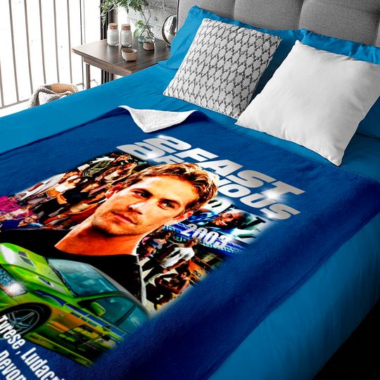 Discover 2 Fast 2 Furious Paul Walker Vintage Baby Blankets