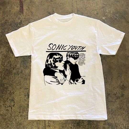 Discover Sonnic Youth band t-shirt, Vtg 90s Sonnic Youth Rock Band Tee,