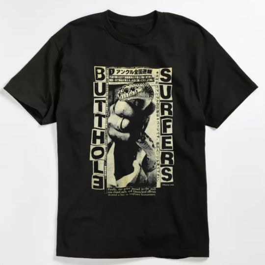 Discover Butthol Surfers Vintage 90s Black Unisex T-Shirt, Cotton Soft Shirt,