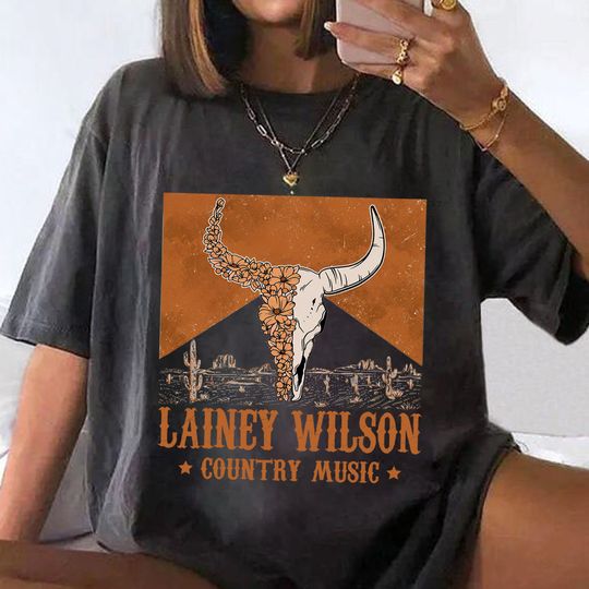 Discover Lainey Wilson Bull Skull t Shirt, Heart Like a Truck Shirt, Western Shirt