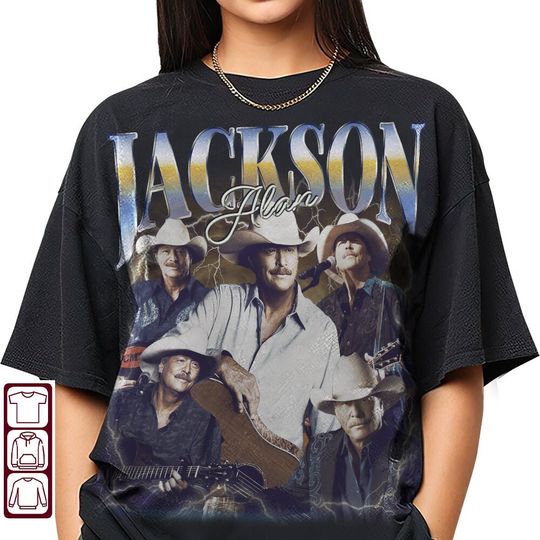 Discover Alan Jackson 90s Vintage Style T-Shirt