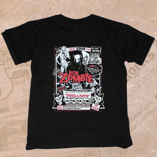 Discover Vintage Rob Zombie The Great Show Spook Party Shirt, Zombie Shirt,