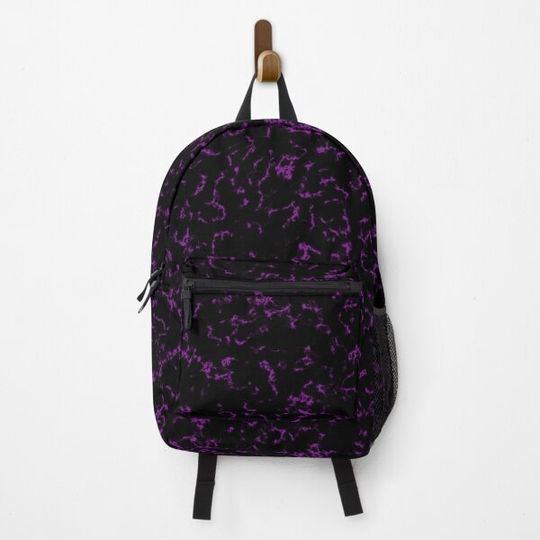 Discover Purple and Black Pattern Backpack