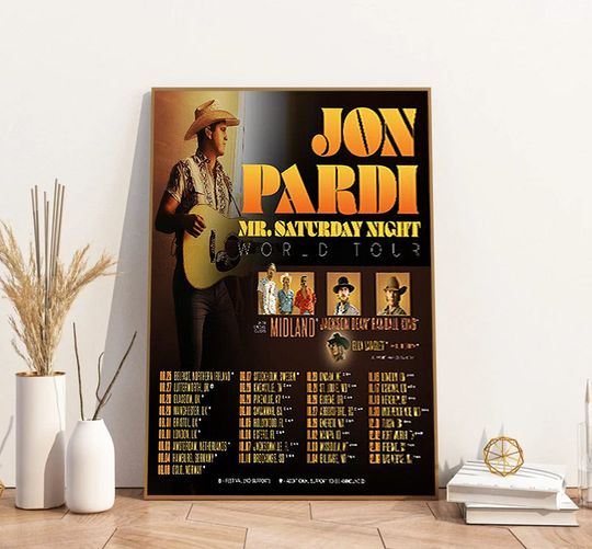 Discover Jon Pardi 2023 Tour Poster