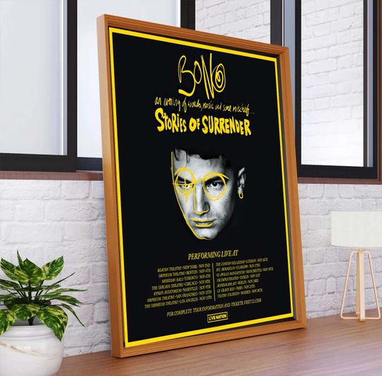 Discover Bono Stories Of Surrender Tour 2023 Poster