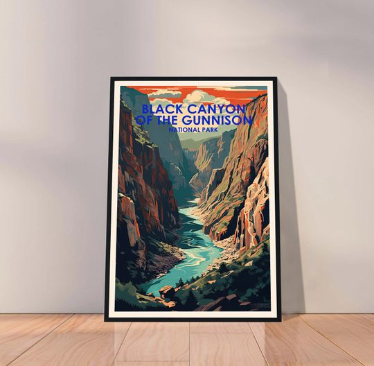 Discover Black Canyon of the Gunnison National Park Poster, Travel Posters