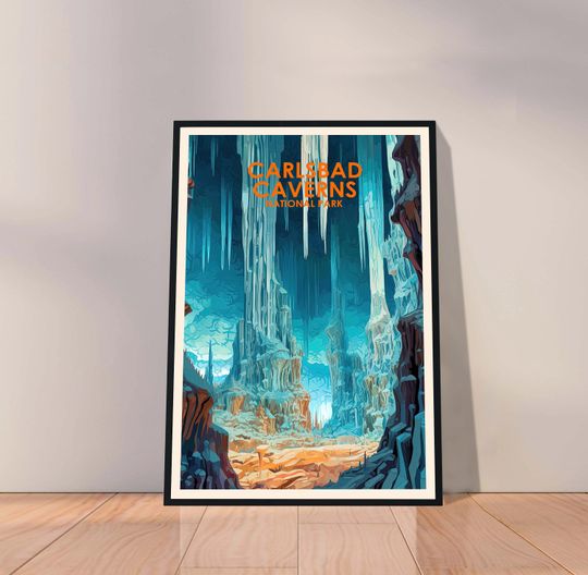 Discover Carlsbad Caverns National Park Poster, Carlsbad Caverns Poster