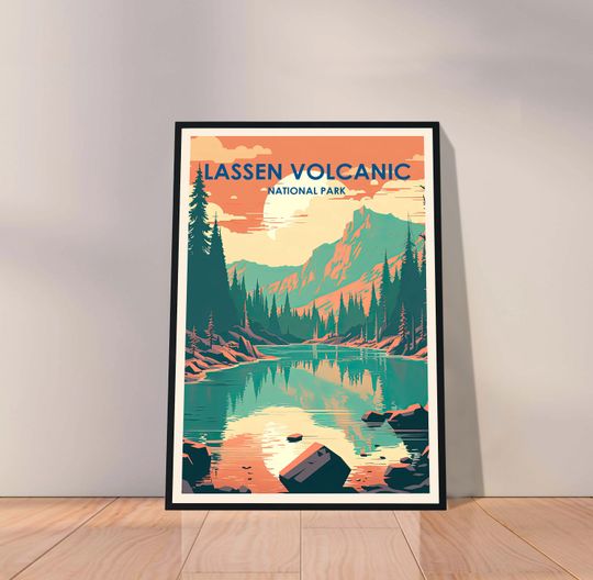 Discover Lassen Volcanic National Park Poster, Lassen Volcanic Poster, Travel Posters
