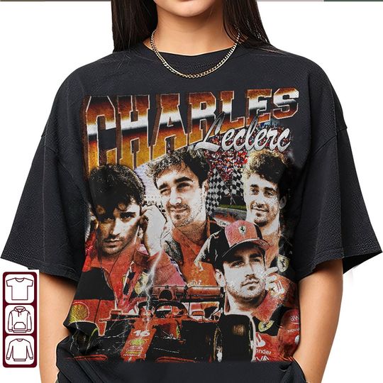 Discover Charles Leclerc 90s Vintage Bootleg T-Shirt