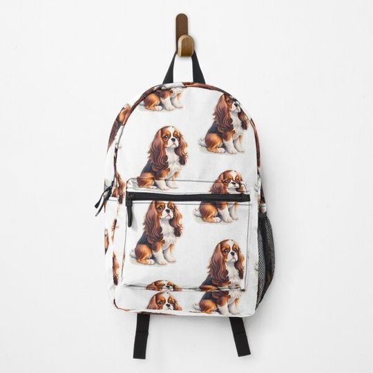 Discover Adorable Cavalier King Charles Spaniel dog Backpack