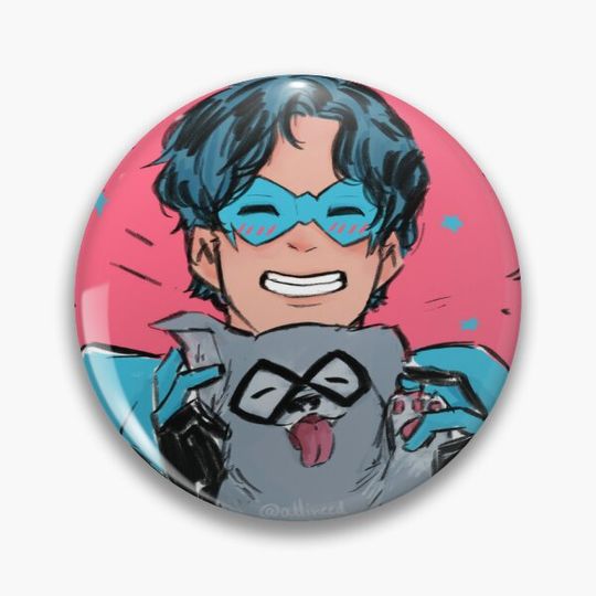 Discover Nightwing and Bitewing Icon Pin Button