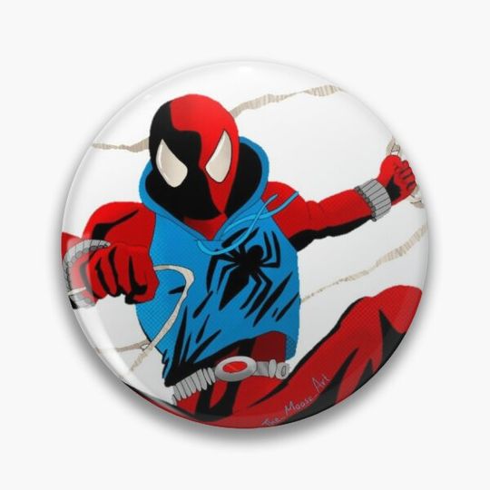 Discover Ben Reilly: Scarlet Spider Pin Button