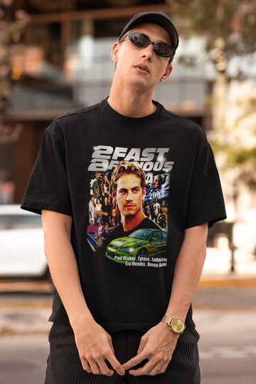 Discover 2 Fast 2 Furious Paul Walker Vintage T-Shirt